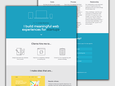 My Site clean css flat html landing page responsive ui ux web design website