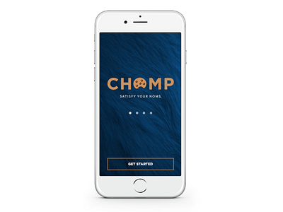 Chomp app bakeries bakery blue concept cookie monster cookies mobile teaser