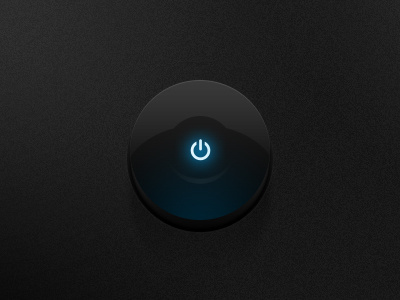 Dark Round Button button ui
