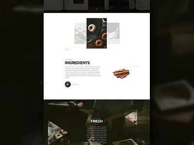 1938 food hero icon photography typography web web design website