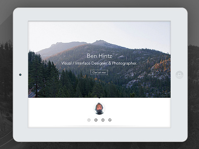 Portfolio Site clean flat menu portfolio search ui user ux web