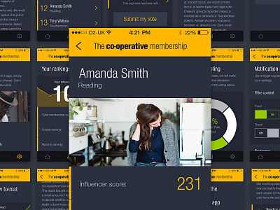 The Full story android app dark data graph interface ios product tabs tbt ui