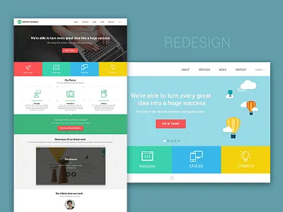 Green Global Redesign redesign ui design