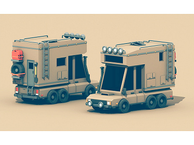 Adventuremobile (updated) 3d adventuremobile c4d expedition vehicle gas tank model offroad render shovel snorkel tires truck
