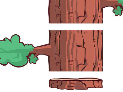 Dam It Beaver Tree Pattern log repeatable trim wood
