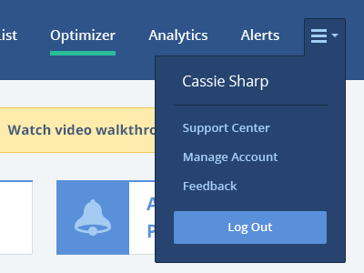 Utility Menu design dropdown hover menu navigation rollover ui utility