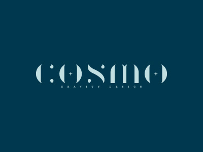 Cosmo artwork branding custom design flat font galaxy identity logo mark typography vintage