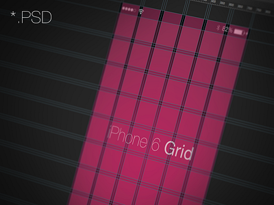 iPhone 6/7/8 Grid - 6, 10 column 10 10 column 6 6 column download grid iphone iphone 6 layout mockup photoshop psd