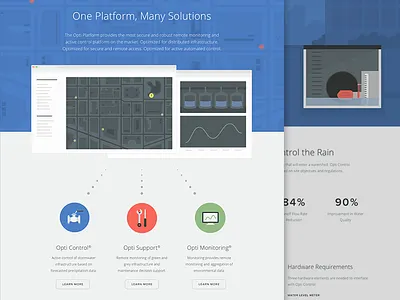 Opti Products Pages illustration marketing product startup ui website