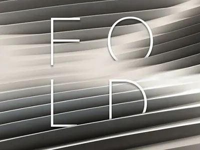 Paper Waves 3d c4d fold paper poster white