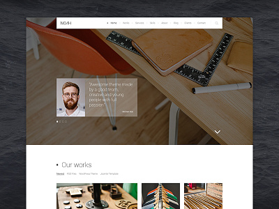 NOAH | Default Index creative dzoan glass multi purpose noah psd tag theme transparent