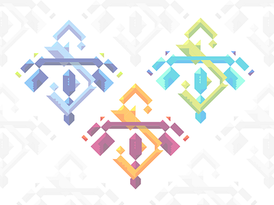 Geometric Monograms geometric geometry illustration monogram type typography vector