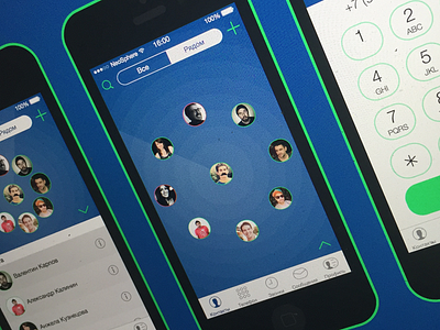 Call App app call contacts ios iphone phone ui ux