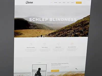 Yellow clean design portfolio white space yellow