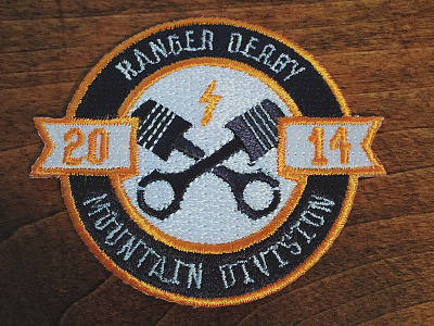 Derby Patch derby embroidered patch pinewood scouting