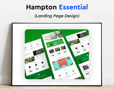 Hampton Essentials Website Design app branding design graphic design illustration logo mobile design ui ux vector