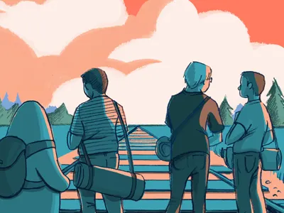 Release Poster for RethinkDB 1.16 annie ruygt blue character design movie orange poster rethinkdb stand by me