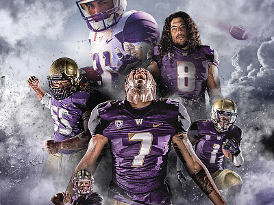 Washington Huskies Recruiting — Movie Poster college football football huskies uw washinton
