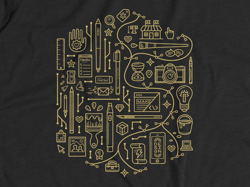 New CM 2015 Shirts 2015 cm creative market creativemarket do what you love illustration intermission shirt stroke sxsw