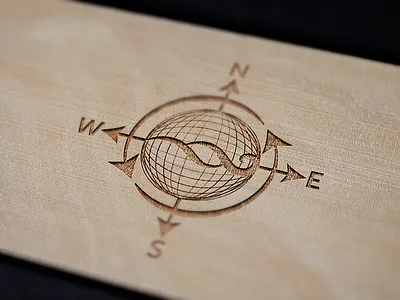 Compass branding compass design earth globe identity logo wave