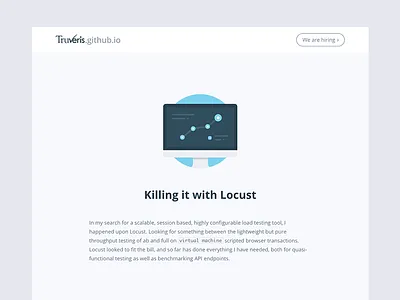 Truveris Blog clean design engineering flat github header health illustration minimal sources space web