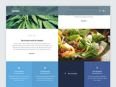 News Grid article facebook feed grid news social twitter ui ux web