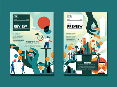 The Review - Editorial Cover Creative art direction cover design design detail editorial illustration magazine print vector vibrant