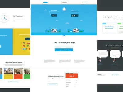 Landing page Idea #2 benefits design homepage how to landing page real estate timeline user experience visual design