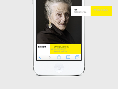 Nationalmuseum pitch (2013) audio guide interface iphone museum pitch smartphone ui