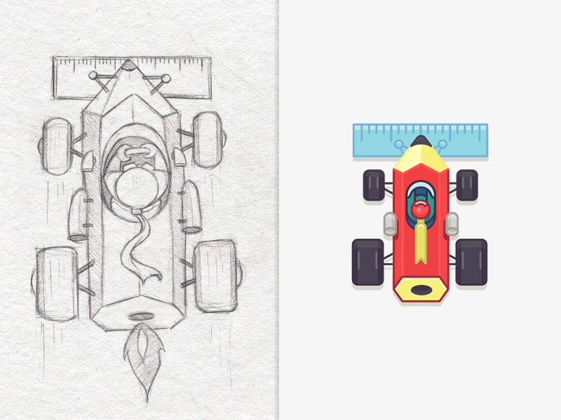 Creative Drive car creative drive fun game illustrations illustrators