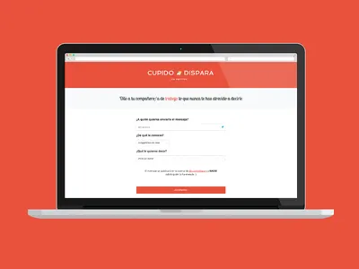 Cupido Dispara app cupid logo love red twitter valentine day web webapp