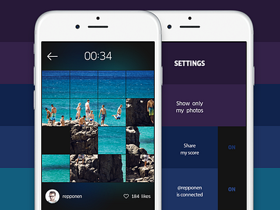 ShuffleGram App app concept game instagram shuffle