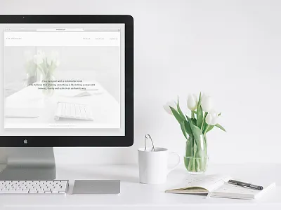 website minimalism minimalist design portfolio responsive responsive web design simple simplicity simplify website white workspace