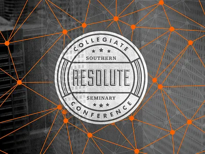 Resolute 2015 branding brand city college conference duke egyptienne futura logo sbts seal seminary web