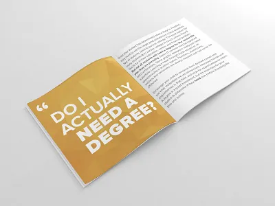 College Report - Interior spread book booklet layout magazine print typography