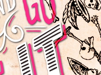 Danse macabre #1 illustration letter typography