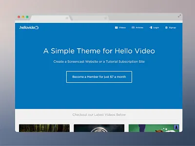 HelloVideo Simple Theme hello video