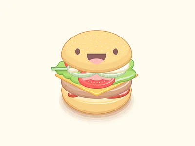 V Burger adobe illustrator burger guide illustration pattern vegan veganism