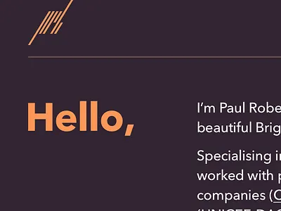 Idea for a home page