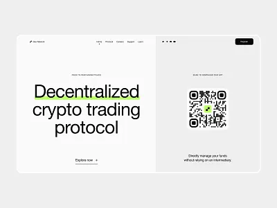 Dex Network – Crypto Marketplace crypto cryptocurrency dao dex exchange layout marketplace p2p peer to peer trade trading ui ux web web 3.0 web design web design webdesign webiste white
