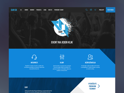Djay.sk | about djay flat icon interface redesign simple ui user ux web