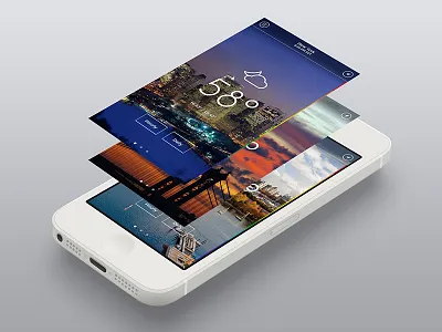 The Weather Channel Concept app iphone mobile weather