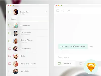 Adium Concept adium clean concept os x sketch ui