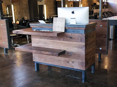 Environmental Design design environmental hair reception desk salon