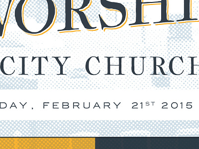 Charlottesville Worship Collective - February charlottesville city church february halftone poster poster design slide tried and true virginia