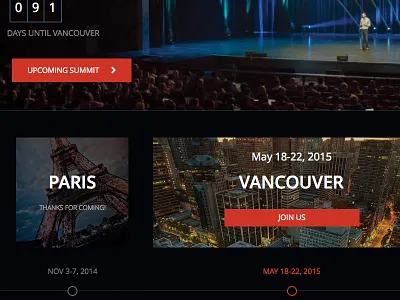 OpenStack Summit micro-site convention event landing microsite paris responsive tokyo ui ux vancouver web design