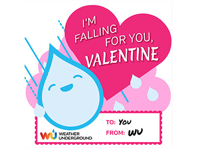 WU Valentine cute rain valentine vintage weather underground wu