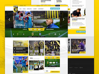Redesign for Vitesse deinternetjongens geelswert interface redesign ux website yellow