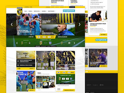 Redesign for Vitesse deinternetjongens geelswert interface redesign ux website yellow