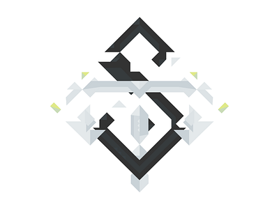 Monogram Update design geometric geometry illustration monogram typography vector